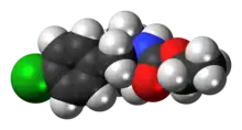 Space-filling model of cloforex