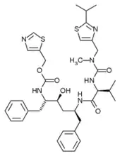 Structure diagram of Ritonavir