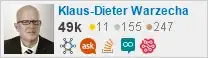 profile for Klaus-Dieter Warzecha on Stack Exchange, a network of free, community-driven Q&A sites