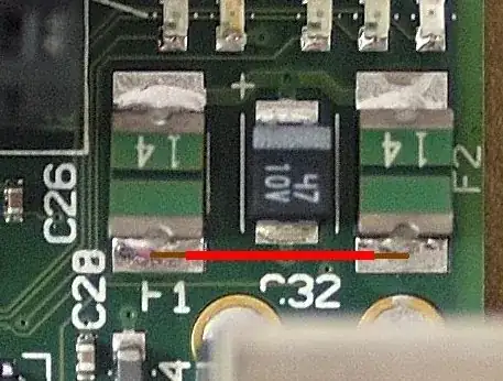 Soldering jumper across polyfuses