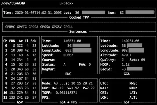 gpsmon output