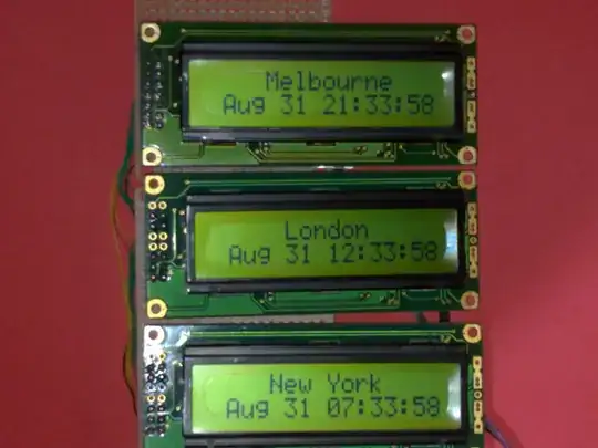 RPi running 3 HD44780 displays via I²C