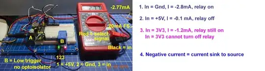 No opto isolation relay low signal current measurement