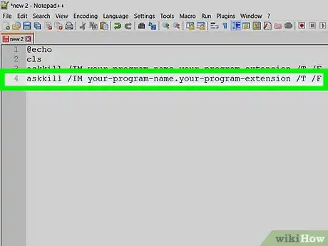 Image titled Close Multiple PC Programs with a Batch File Step 5