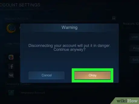 Image titled Delete a Mobile Legends Account Step 5