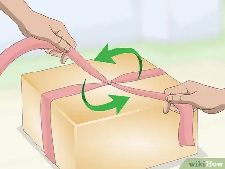 Image titled Tie a Ribbon Around a Box Step 3