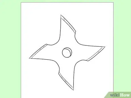 Image titled Draw a Ninja Star Step 6