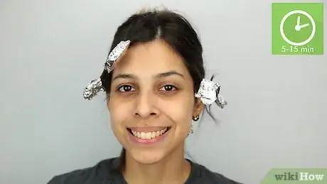 Image titled Curl Your Hair With Aluminum Foil Step 12