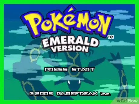 Image titled Clear All Data in Pokémon Emerald Step 1