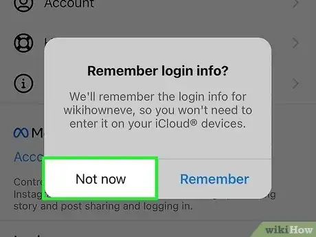 Image titled Remove a Remembered Account on Instagram Step 11