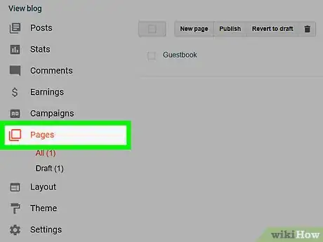 Image titled Add a Page to Blogger Step 7