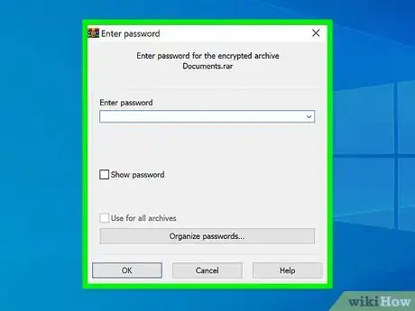 Image titled Add a Password to a RAR File Step 8
