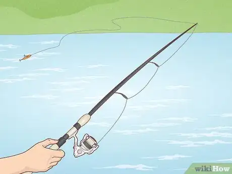 Image titled Use a Fishing Rod Step 4