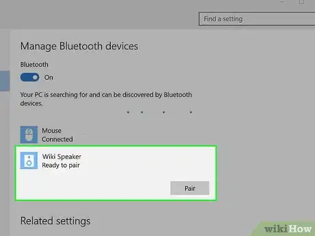 Image titled Connect a Bluetooth Speaker to Windows 10 Step 5
