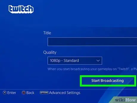 Image titled Live Stream PS4 on Twitch Step 5