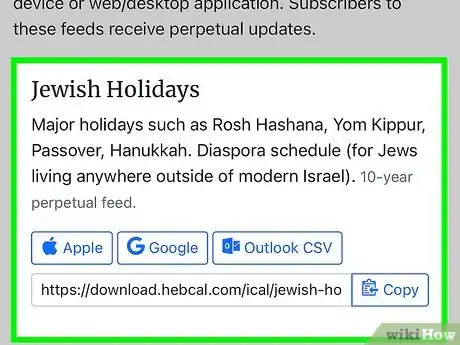 Image titled Add Jewish Holidays to an iPhone's Calendar Step 2