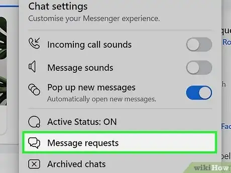 Image titled See Messages from Non‐Friends on Facebook Messenger on a PC or Mac Step 4