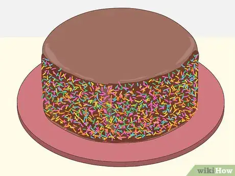 Image titled Put Sprinkles on the Side of a Cake Step 22