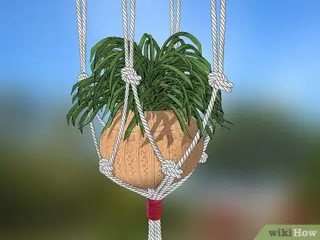 Image titled Hang Planters with Knotted Rope Step 6