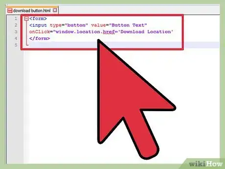 Image titled Create a Download Button Step 1