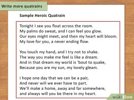 Image titled Write a Quatrain Poem Step 10