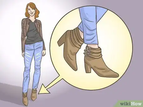 Image titled Wear Skinny Jeans with Ankle Boots Step 8