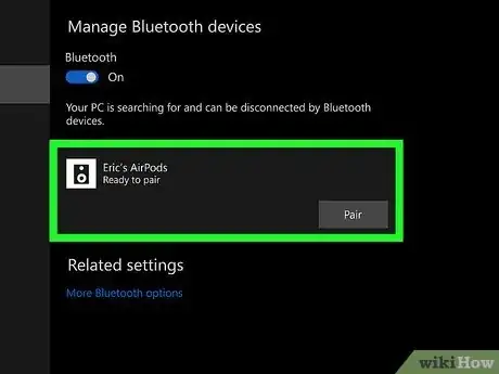 Image titled Connect Airpods to a Laptop Step 6