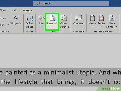 Image titled Add a Bookmark in Microsoft Word Step 2