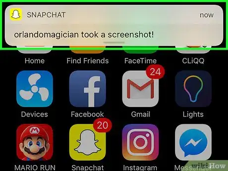 Image titled Tell if Your Snapchat Was Screenshotted Step 1