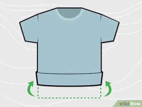 Image titled Burrito Roll a Shirt Step 2