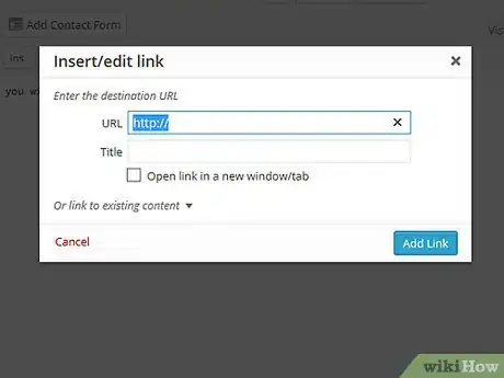 Image titled Add a Link to WordPress Step 5