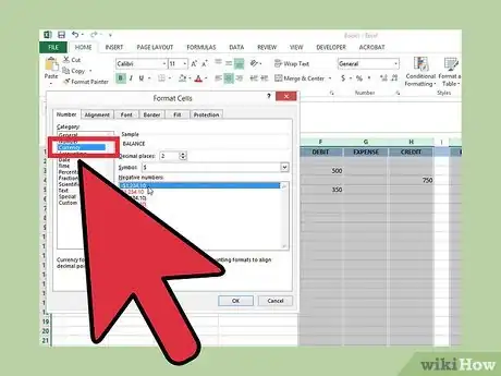 Image titled Create a Simple Checkbook Register With Microsoft Excel Step 10