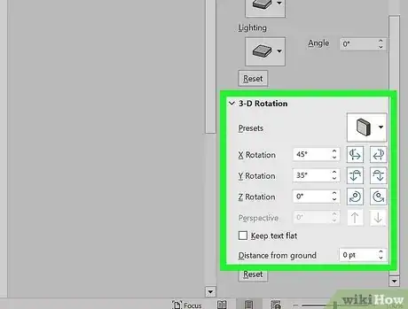 Image titled Create a 3D Object in Microsoft Word Step 13