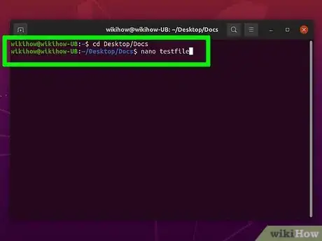 Image titled Create and Edit Text File in Linux by Using Terminal Step 3