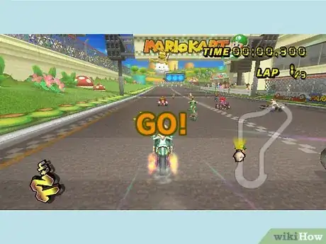 Image titled Perform Expert Driving Techniques in Mario Kart Step 1