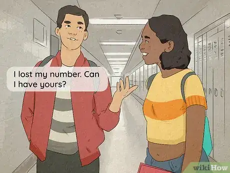 Image titled Ask a Girl for Her Number in a Funny Way Step 1