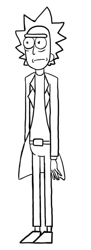 Image titled How to draw Rick Sanchez 21.png