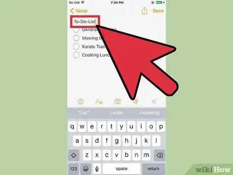 Image titled Create a to Do List in iPhone Notes Step 7