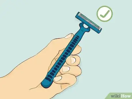 Image titled Shave Using Only a Razor and Water Step 1