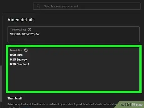 Image titled Add Chapters to YouTube Video Step 4
