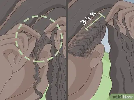 Image titled Do Feed In Braids on Yourself Step 12