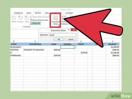 Image titled Create a Simple Checkbook Register With Microsoft Excel Step 24