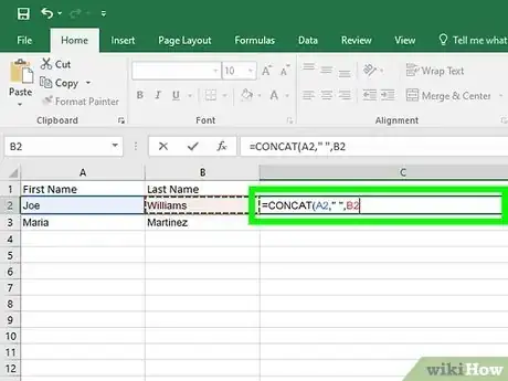 Image titled Combine Two Columns in Excel Step 20