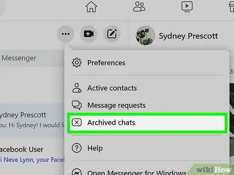 Image titled Delete Archived Messages on Facebook Step 5