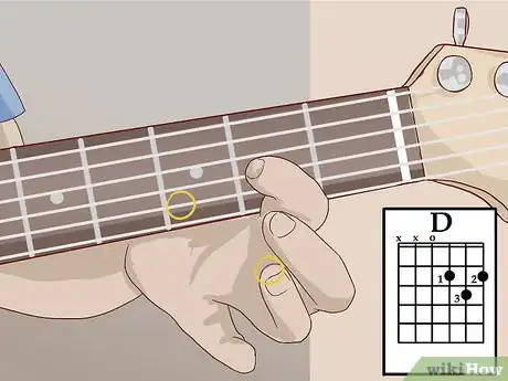 Image titled Play the D Chord for Guitar Step 3