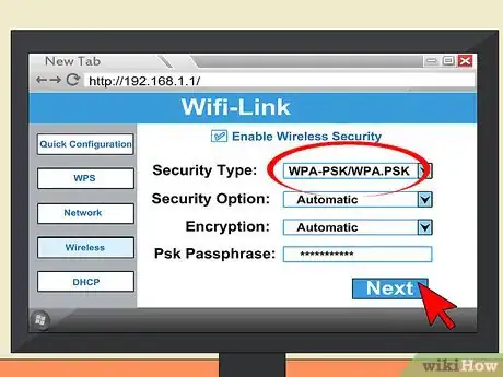 Image titled Set Up WiFi Connection with iBall Baton 150M Extreme Wireless N Router on MTNL DSL Modem Step 16