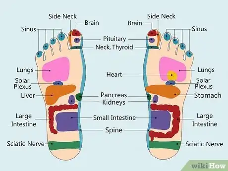 Image titled Read a Foot Reflexology Chart Step 1