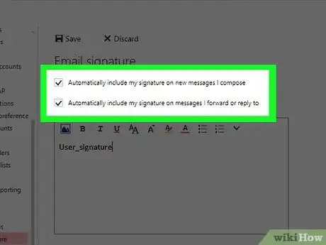 Image titled Add a Signature in Microsoft Outlook Step 6