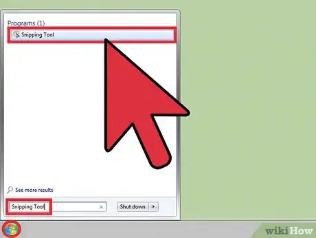 Image titled Take a Screenshot with the Snipping Tool on Microsoft Windows Step 1