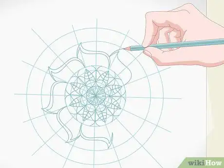 Image titled Draw a Mandala Step 7